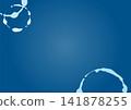 A simple horizontal background featuring navy blue bubbles and water droplets. 141878255