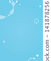 Simple vertical background material featuring water bubbles and water droplets. 141878256