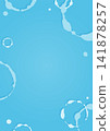 A simple vertical background featuring water bubbles and droplets. 141878257