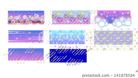 Dreamy and cute fancy banner and header backgrounds Dreamy and cute fancy banner and header backgrounds 141878584
