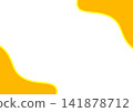 Simple frame material with white copy space, bordered in orange and yellow. 141878712
