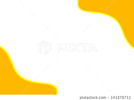 Simple frame material with white copy space, bordered in orange and yellow. Simple frame material with white copy space, bordered in orange and yellow. 141878712