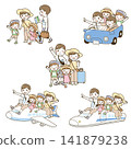 Family Trip - Summer Illustration Set 141879238