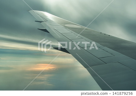 Sea as seen from an airplane Sea as seen from an airplane 141879256