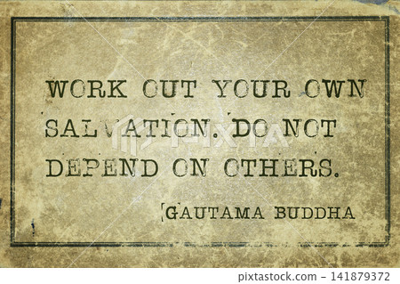 own salvation Buddha own salvation Buddha 141879372