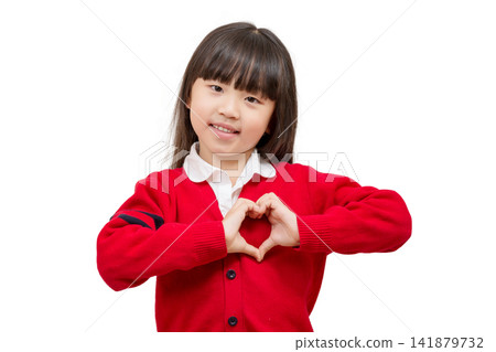 Expressive Asian little girl showing different emotions and gestures, cute child communication concept isolated on white background Expressive Asian little girl showing different emotions and gestures, cute child communication concept isolated on white background 141879732