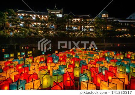 安津祭、松川燈籠放飛儀式、伊豆風景 [靜岡縣伊東市] 141880517