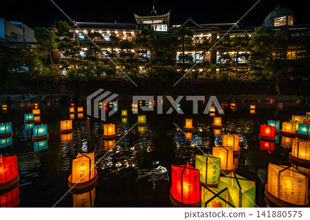 Anjin Festival, Matsukawa Lantern Floating Ceremony, Scenery of Izu [Ito City, Shizuoka Prefecture] 141880575