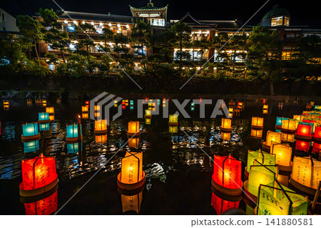 安津祭、松川燈籠放飛儀式、伊豆風景 [靜岡縣伊東市] 141880581