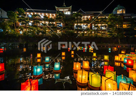 安津祭、松川燈籠放飛儀式、伊豆風景 [靜岡縣伊東市] 141880602