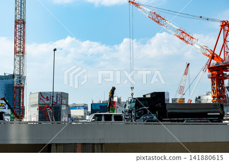 Metropolitan Expressway and the area in front of Shibuya Station's west exit under construction. 2026.07 b-1 Metropolitan Expressway and the area in front of Shibuya Station's west exit under construction. 2026.07 b-1 141880615