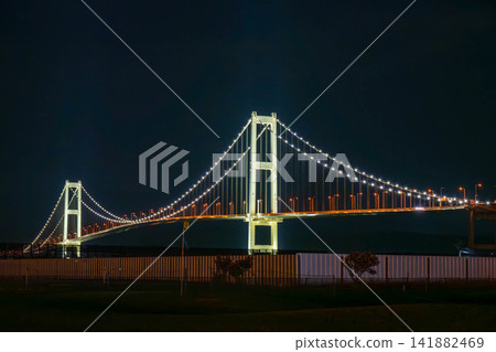 Night view of Shiratori Ohashi Night view of Shiratori Ohashi 141882469