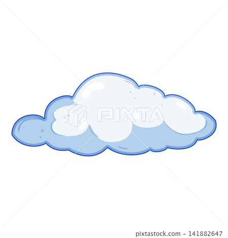 Cartoon sky cloud icon drawing white background Cartoon sky cloud icon drawing white background 141882647