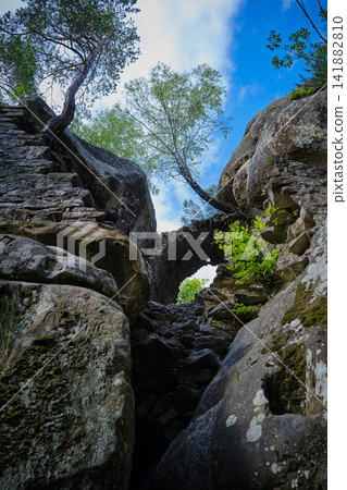 Ancient Stone Ruins and Rocky Archway Ancient Stone Ruins and Rocky Archway 141882810