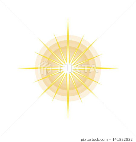 Glowing golden starburst light ray effect Glowing golden starburst light ray effect 141882822