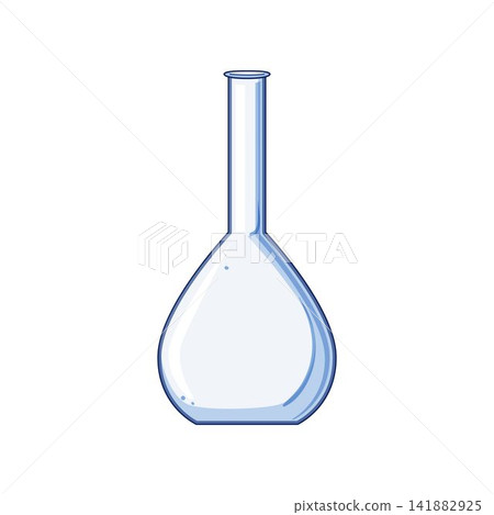 Volumetric flask standing for scientific research and chemistry 141882925