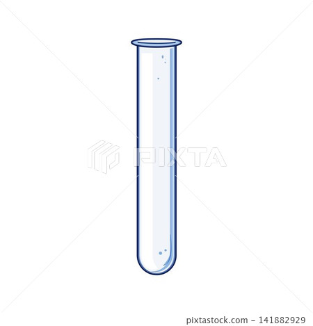 Empty glass test tube for science experiment Empty glass test tube for science experiment 141882929