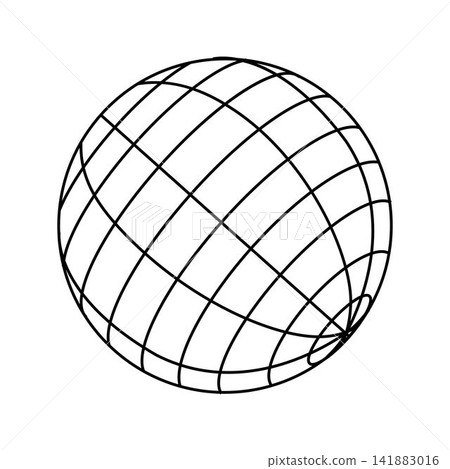 Global network grid sphere connecting digital information 141883016