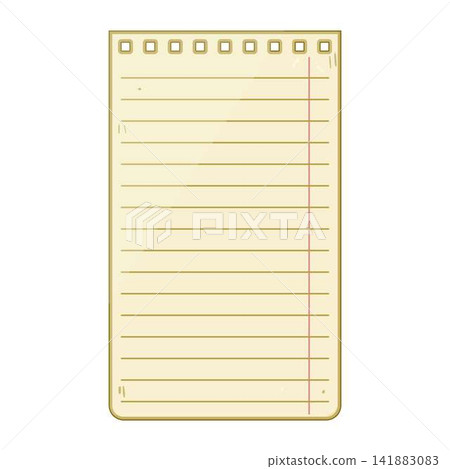 Blank aged lined paper sheet with holes Blank aged lined paper sheet with holes 141883083