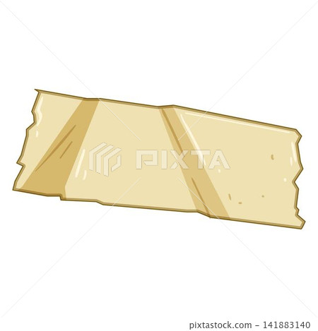 Adhesive tape piece creating copy space element 141883140