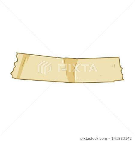 Adhesive tape holding space together illustration Adhesive tape holding space together illustration 141883142