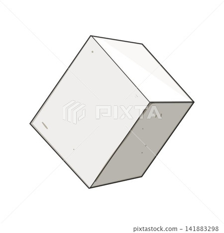 White 3d geometric cube shape vector template White 3d geometric cube shape vector template 141883298
