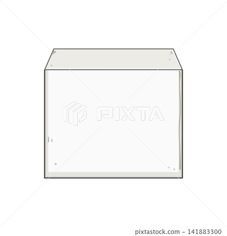 White blank cube template box object White blank cube template box object 141883300