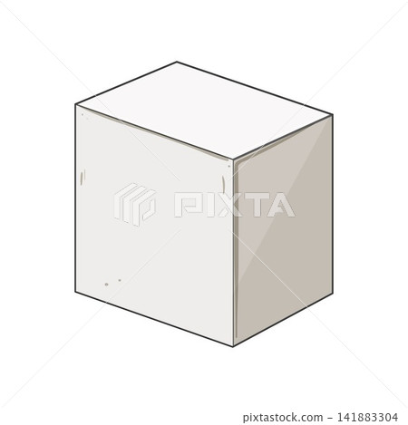White blank isometric box template design element White blank isometric box template design element 141883304