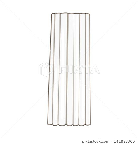 White curtain design element for interior decor White curtain design element for interior decor 141883309