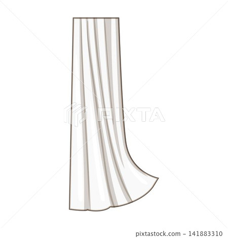 White curtain fabric texture hanging decorative background White curtain fabric texture hanging decorative background 141883310