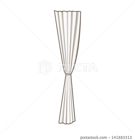 White curtain decorating home window treatment 141883313