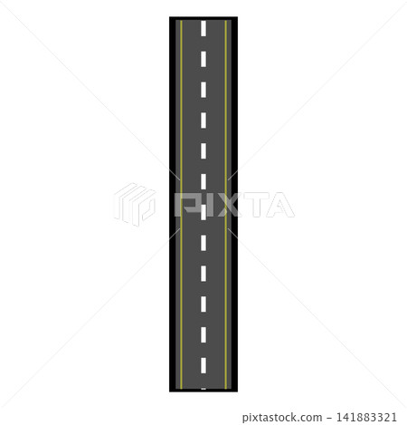 Straight road illustrating journey and clear path concept Straight road illustrating journey and clear path concept 141883321