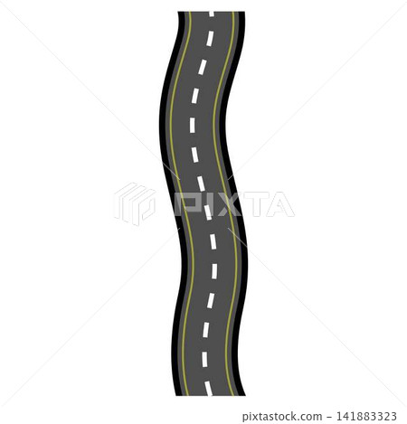 Winding road path symbolizing journey and direction 141883323