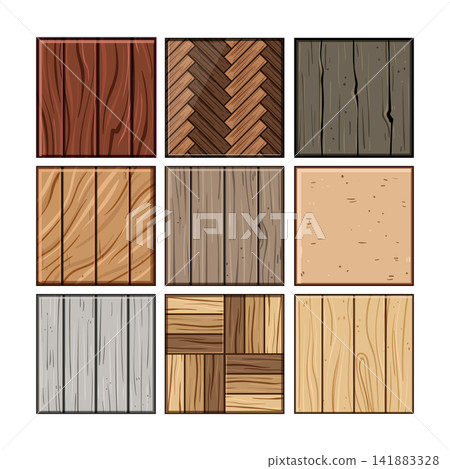 Different wood floor textures and laminate samples collection Different wood floor textures and laminate samples collection 141883328