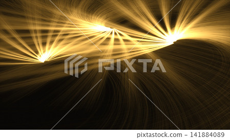 Long, radiating bands of light; an abstract technology background. Long, radiating bands of light; an abstract technology background. 141884089