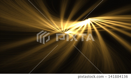 Short, two-strand band of light; abstract technology background. 141884136