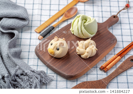 close up of preparing traditional handmade flower mo decorative dough close up of preparing traditional handmade flower mo decorative dough 141884227