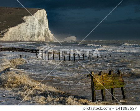 Seven Sisters During Storm. Seven Sisters During Storm. 141885657