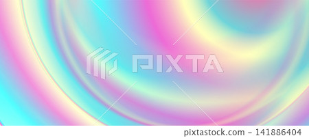 Abstract colorful gradient holographic liquid waves futuristic background Abstract colorful gradient holographic liquid waves futuristic background 141886404