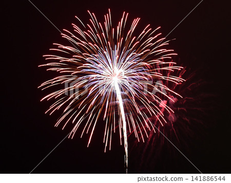 著色夏夜天空的煙花 著色夏夜天空的煙花 141886544