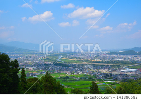 View from Obasute Station in Zenkoji Plain View from Obasute Station in Zenkoji Plain 141886582
