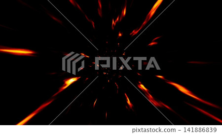 Burning Fire Particles Overlay Effect Burning Fire Particles Overlay Effect 141886839