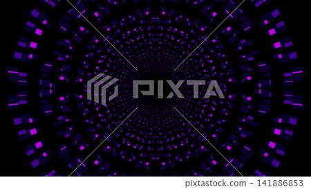 Dotted Pattern Purple Tunnel Art Dotted Pattern Purple Tunnel Art 141886853