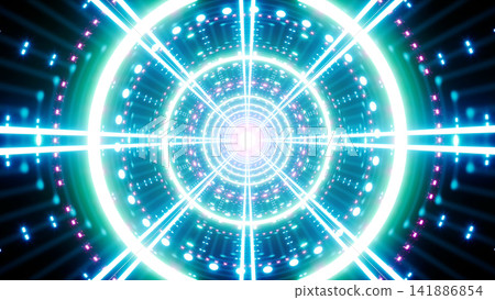 Fantastic Dazzling Light Beam Digital Art 141886854