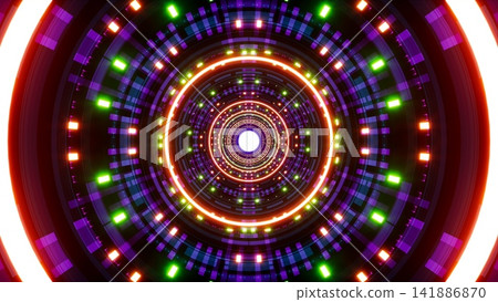 Glowing Colorful Dotted Lights Glowing Colorful Dotted Lights 141886870