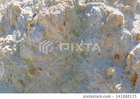 Embracing the beauty of nature's sand formations in a sunlit coastal landscape Embracing the beauty of nature's sand formations in a sunlit coastal landscape 141888115