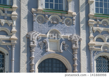Stunning architectural details of Cathedral of the Assumption in Tula Russia showcasing intricate craftsmanship Stunning architectural details of Cathedral of the Assumption in Tula Russia showcasing intricate craftsmanship 141888998