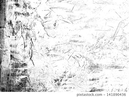 Black and white background with abrasions and cracks on a cement surface Black and white background with abrasions and cracks on a cement surface 141890436