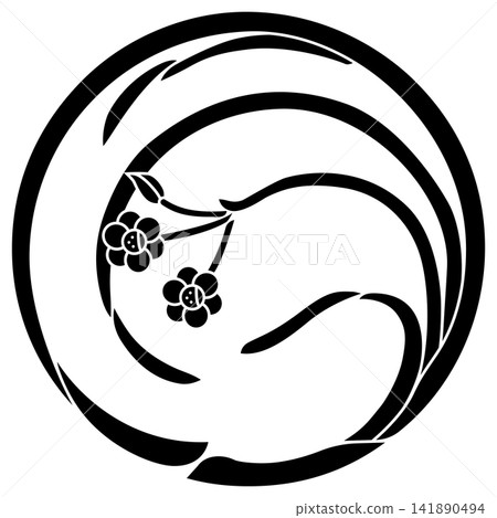 這是一個家族的徽章。它被稱為水仙丸。 這是一個家族的徽章。它被稱為水仙丸。 141890494