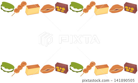 Japanese confectionery frame Japanese confectionery frame 141890505